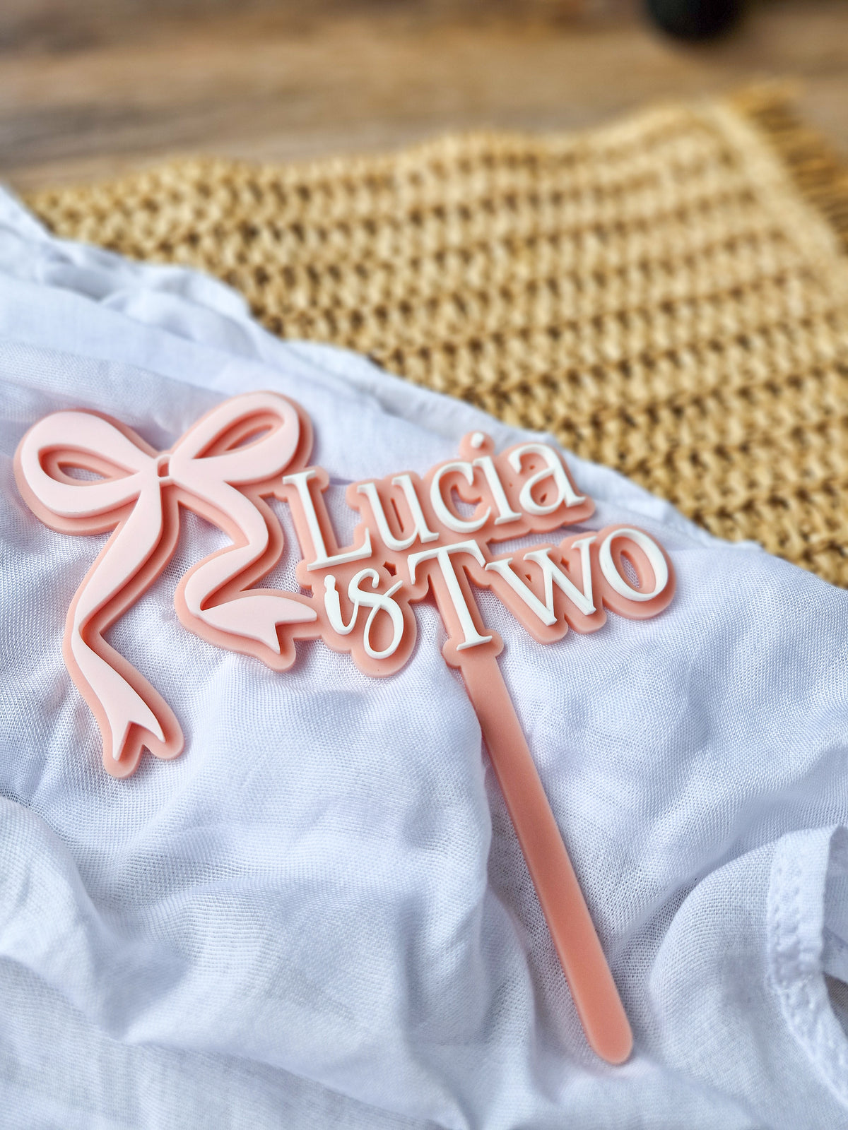 Bow Cake Topper