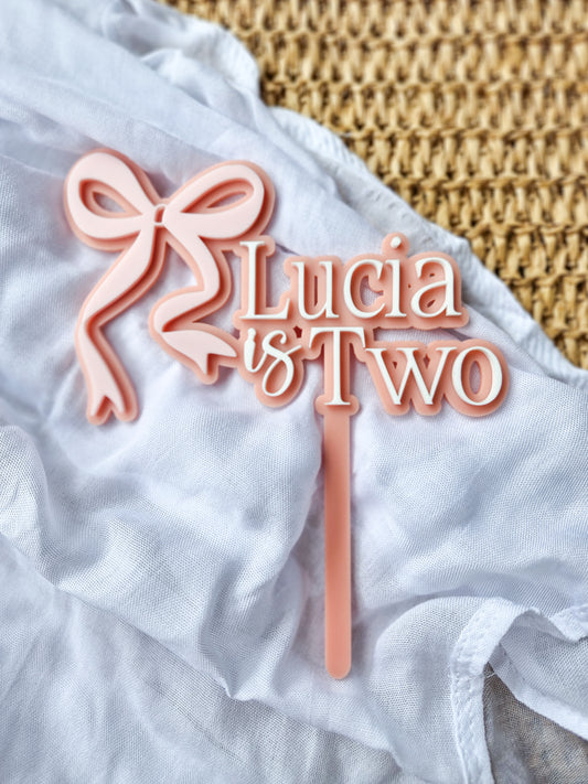 Bow Cake Topper