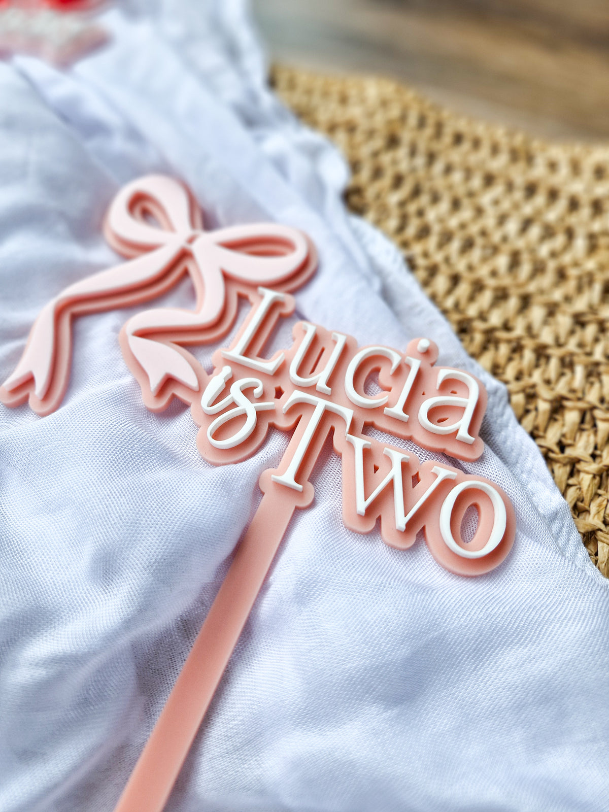 Bow Cake Topper