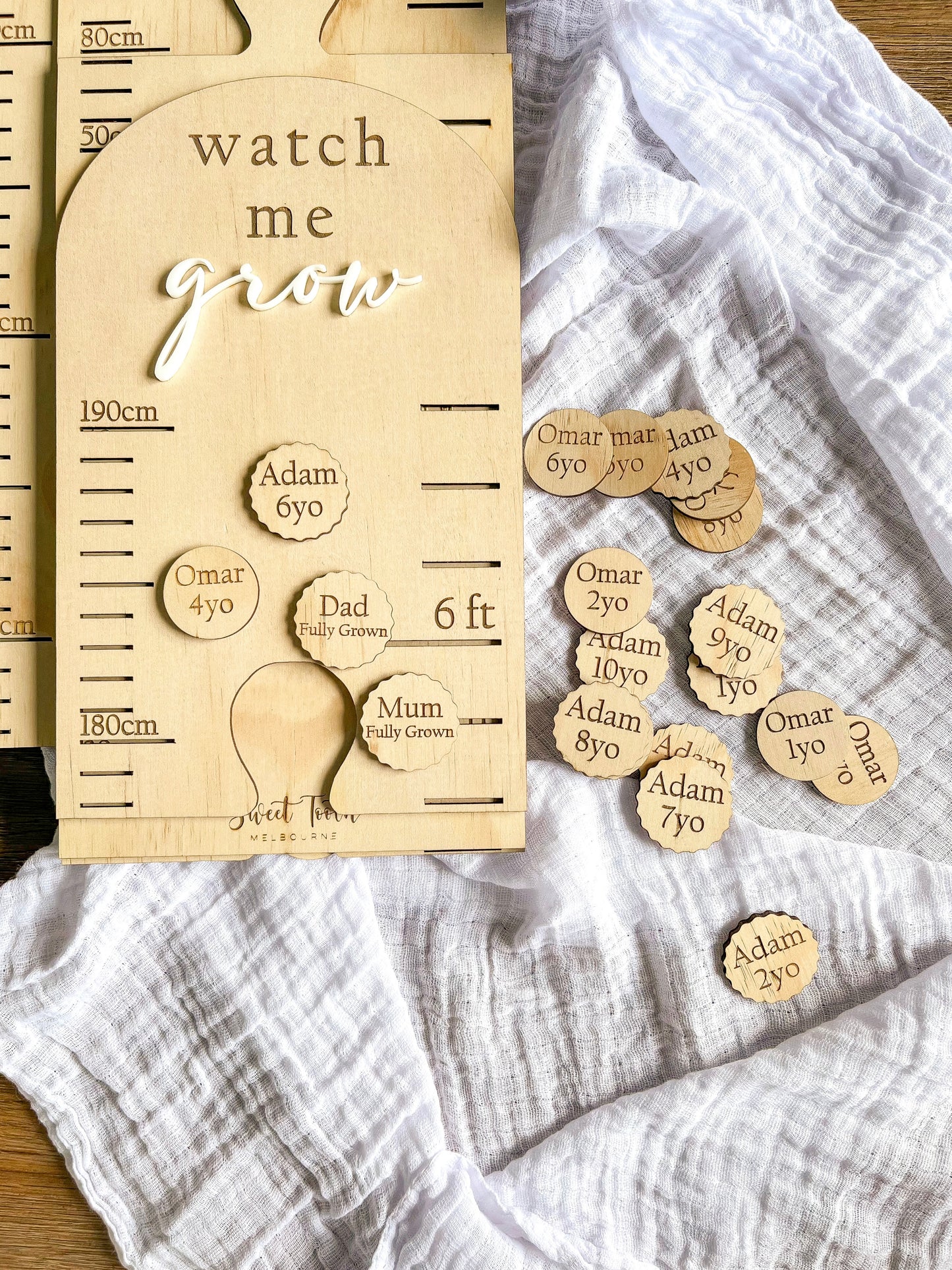 Family Height Chart Name & Age Trackers