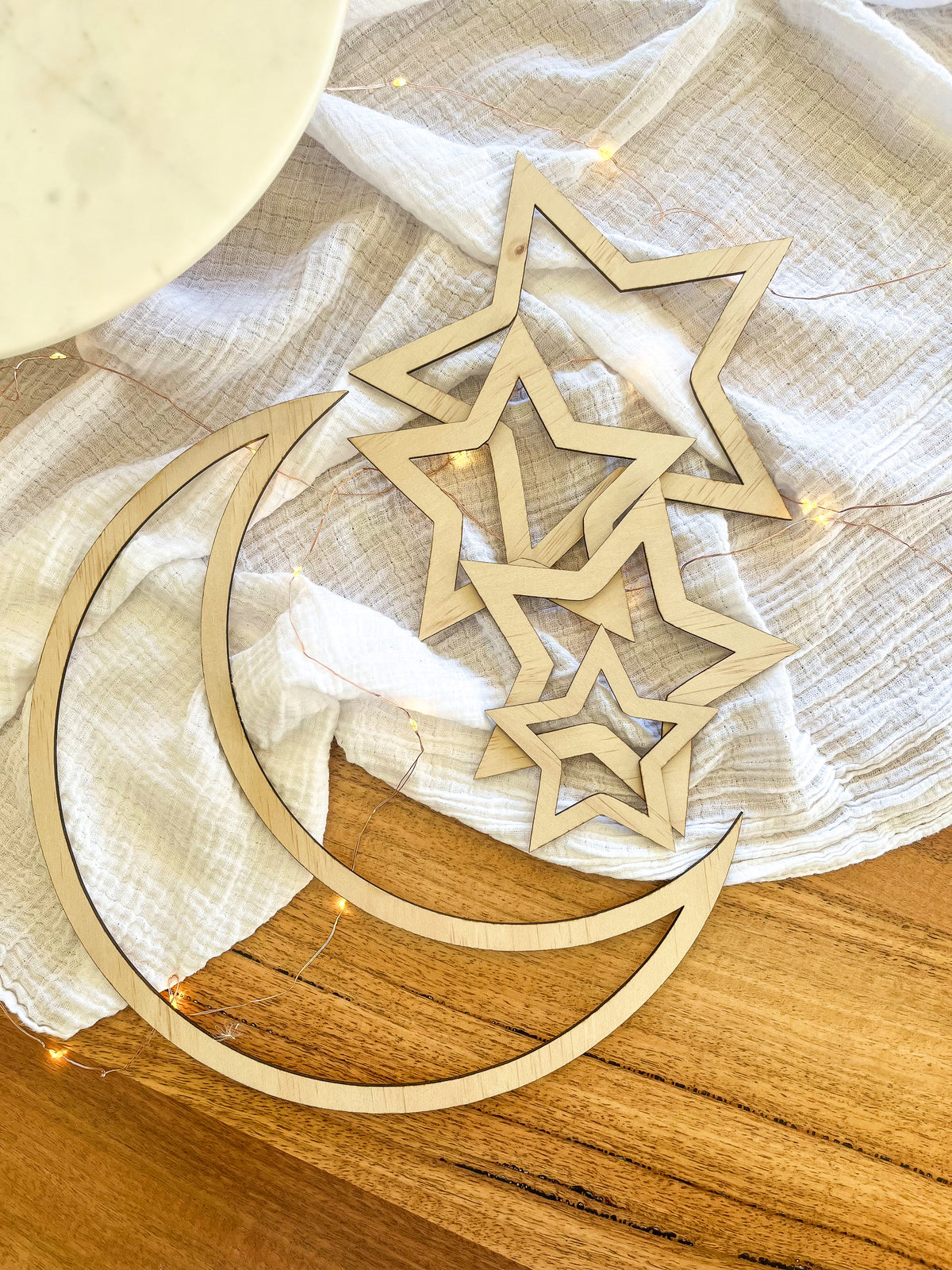 Crescent Moon & Star Set