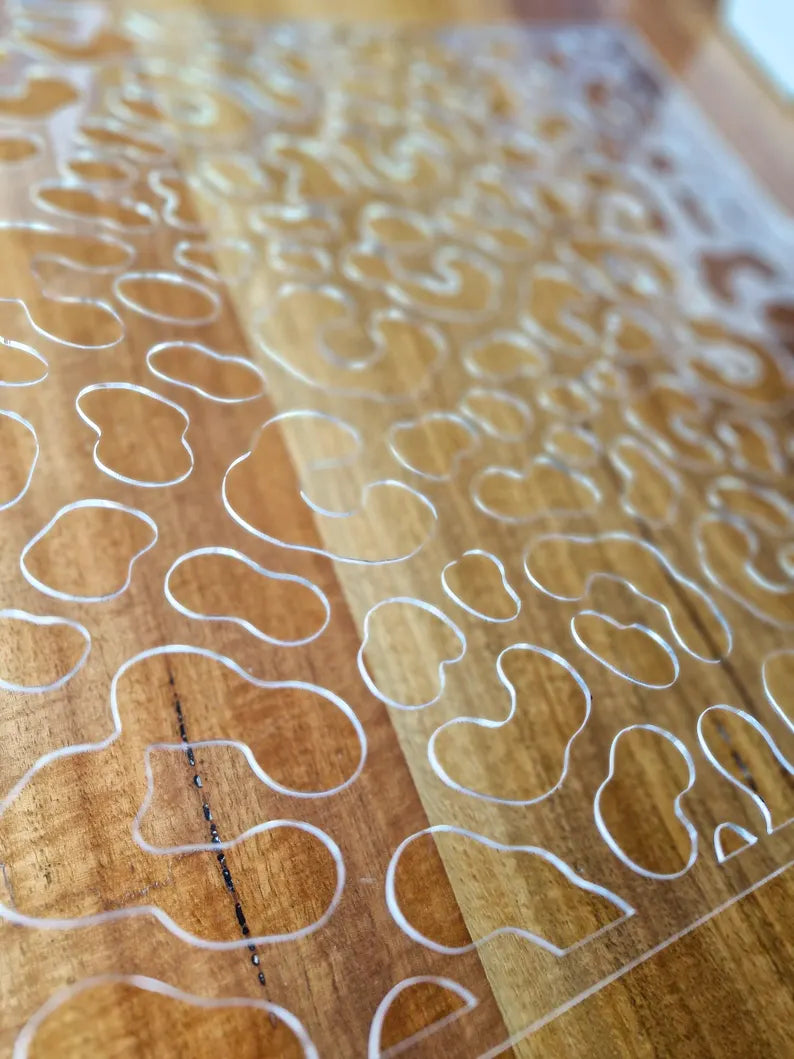Acrylic Leopard Print Tiramisu Stencil