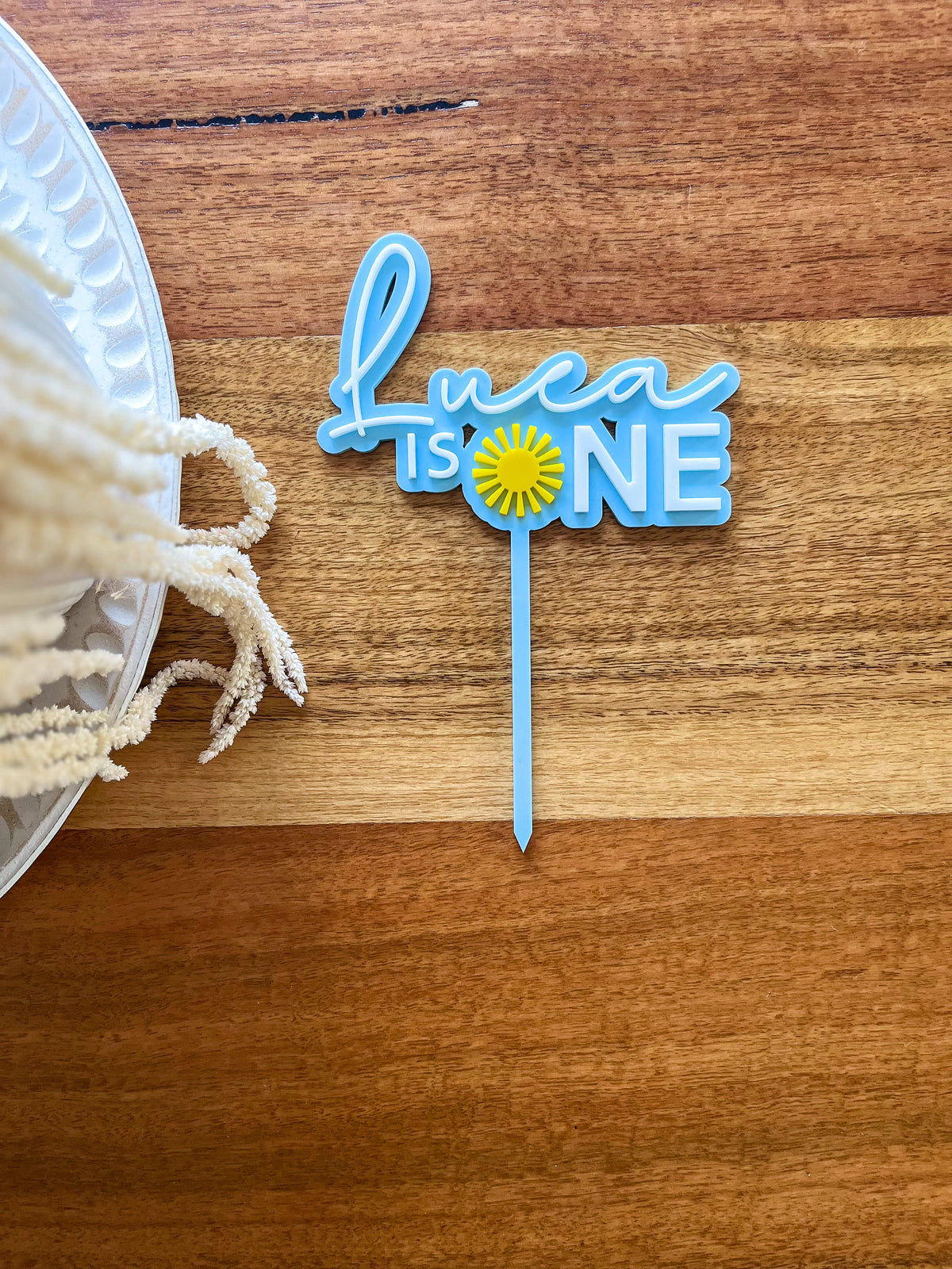 Custom Name & Age Topper/Fropper