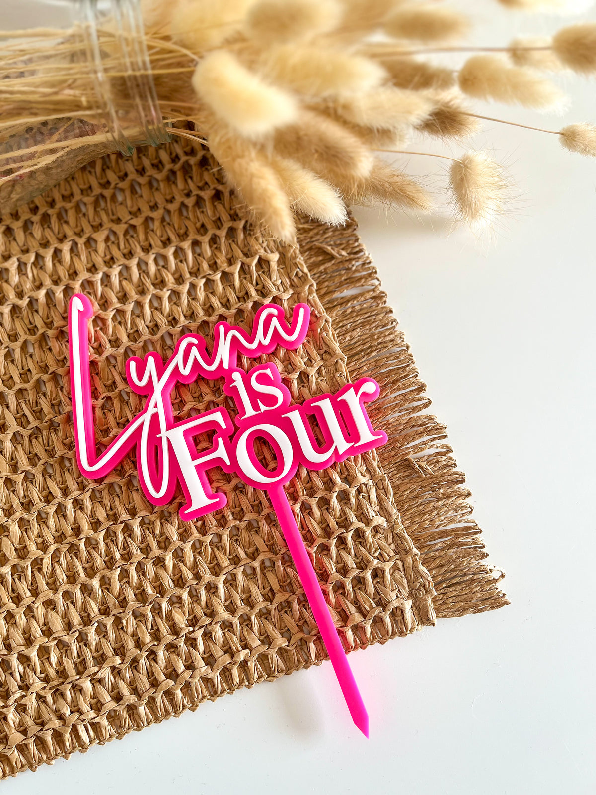 Custom Name & Age Topper/Fropper