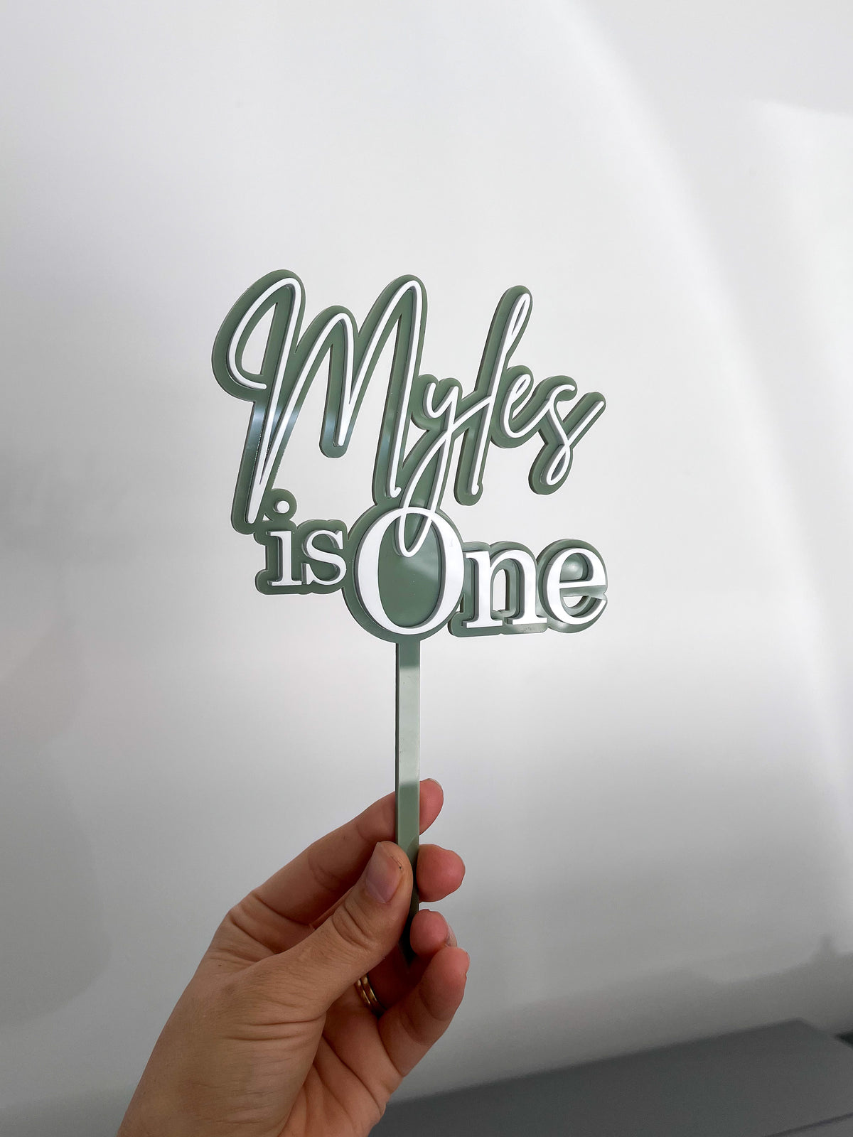 Custom Name & Age Topper/Fropper