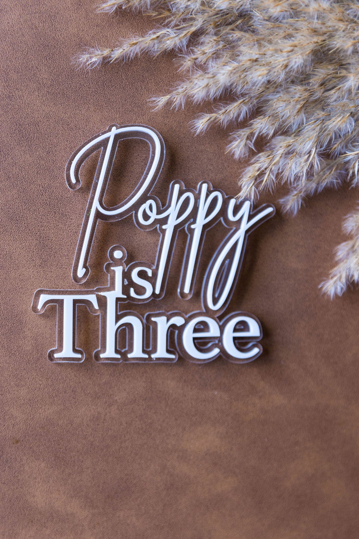 Custom Name & Age Topper/Fropper