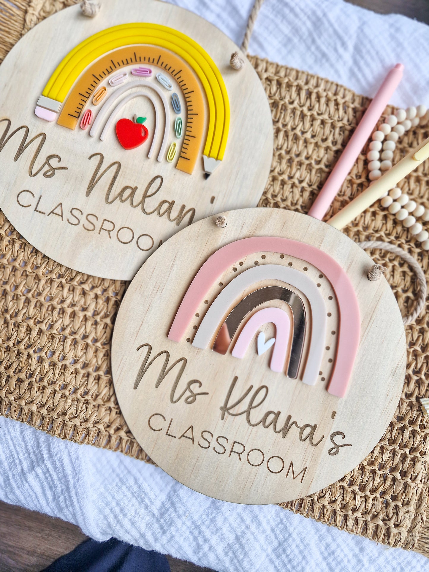 Personalised Teacher Door Sign (Medium)