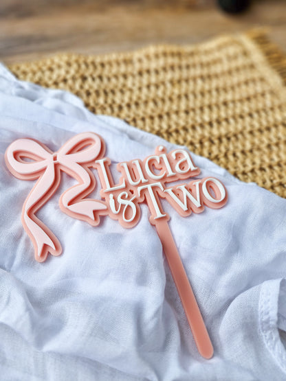 Bow Cake Topper