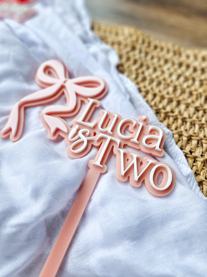 Bow Cake Topper