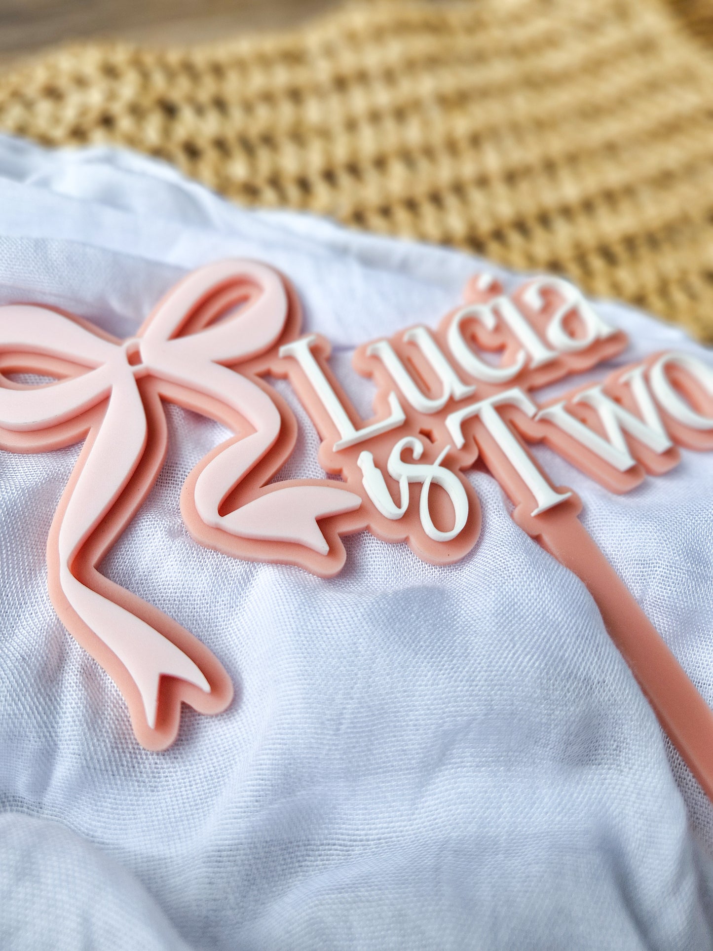 Bow Cake Topper