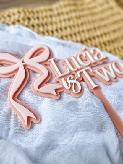 Bow Cake Topper