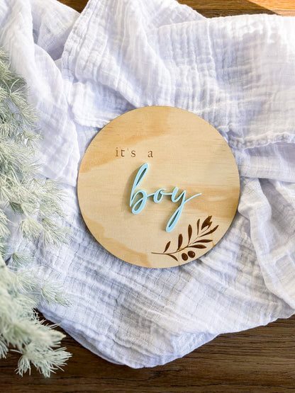 Gender Reveal Plaque