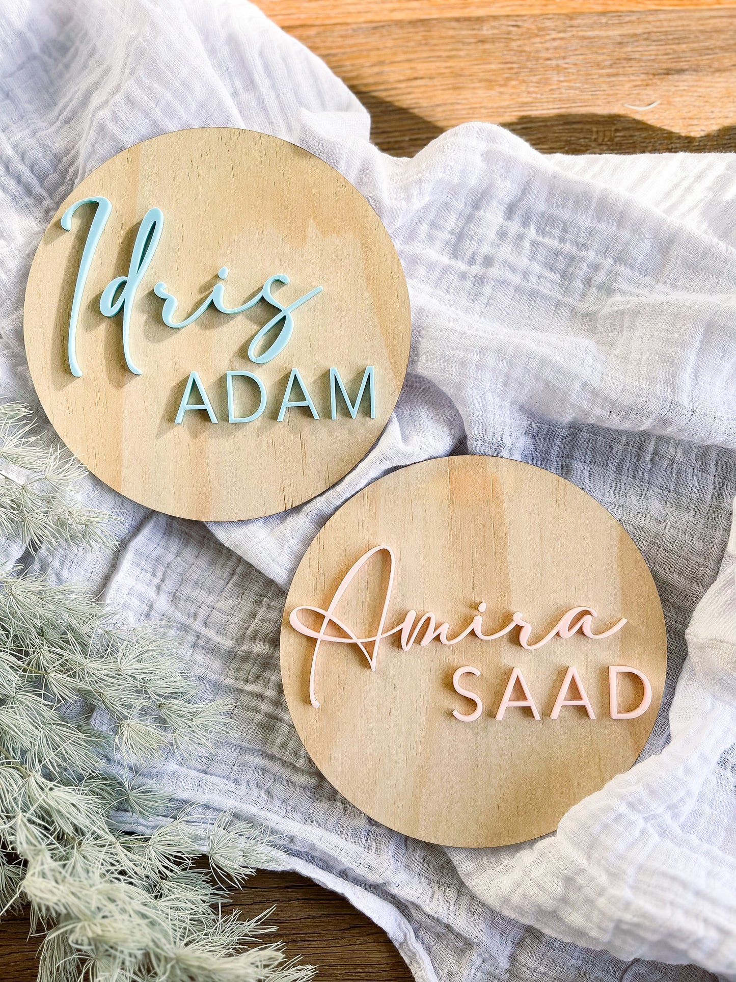 Baby Announcement Plaque - Name