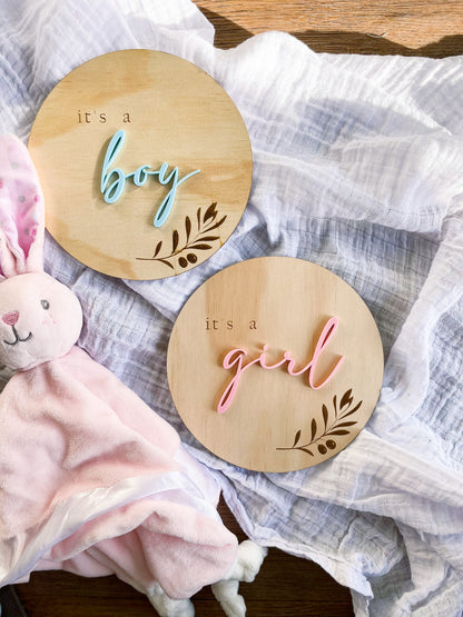 Gender Reveal Plaque