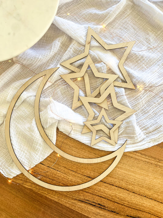 Crescent Moon & Star Set