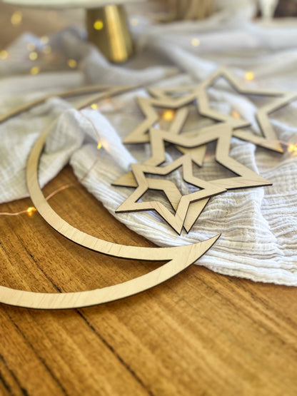 Crescent Moon & Star Set