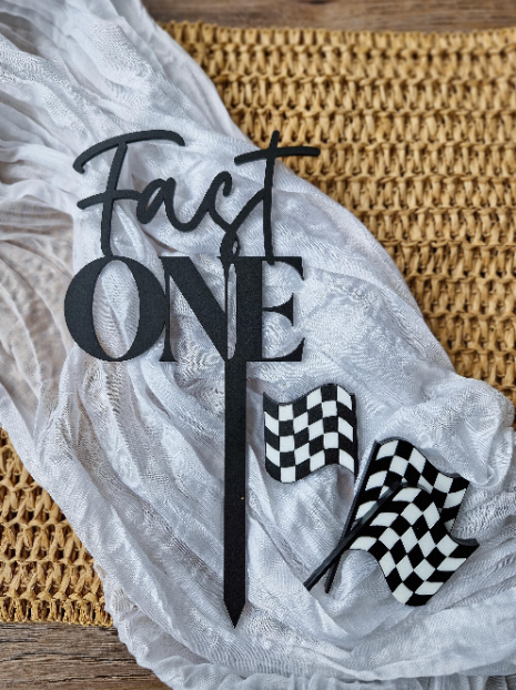 Fast One Cake Topper