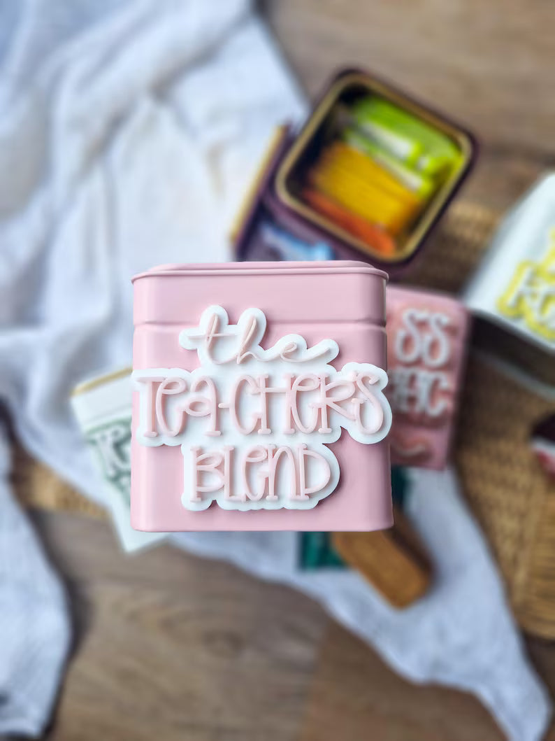 Personalised Teacher Tea Tin
