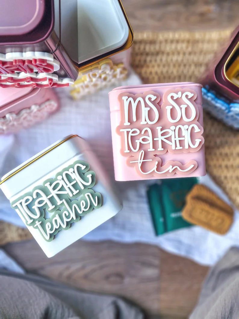 Personalised Teacher Tea Tin