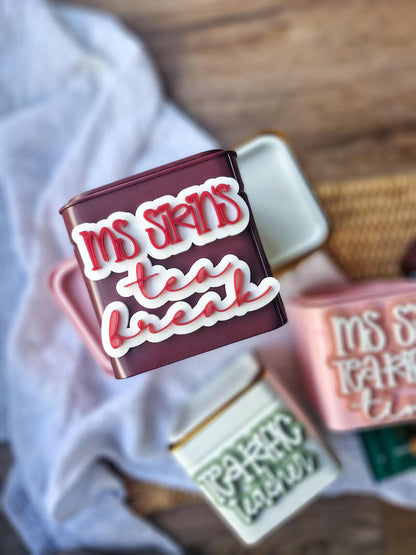 Personalised Teacher Tea Tin