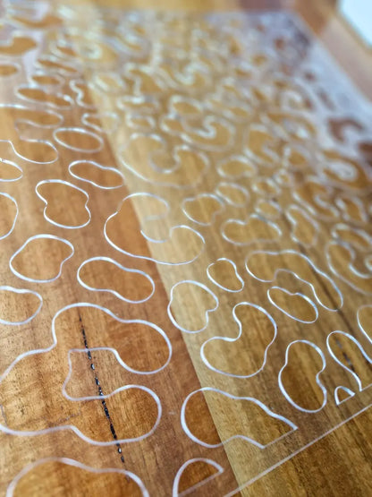 Acrylic Leopard Print Tiramisu Stencil