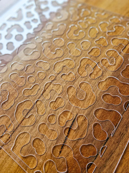 Acrylic Leopard Print Tiramisu Stencil