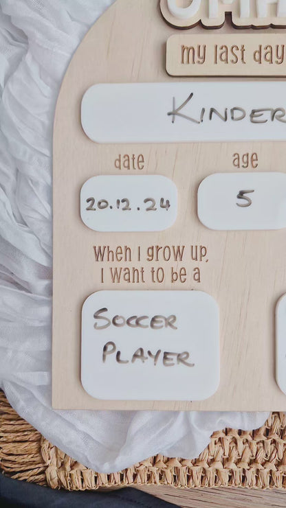 First/Last Day Board Design 1