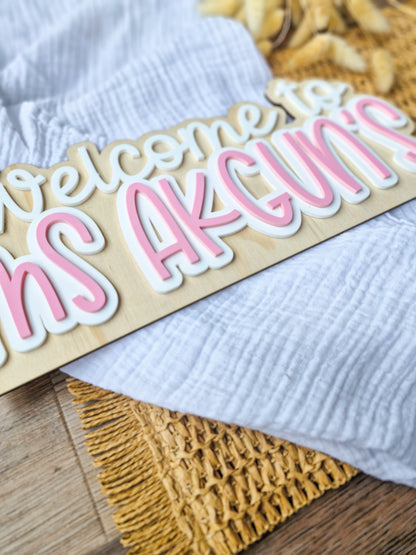 Personalised Teacher Door Edge Sign