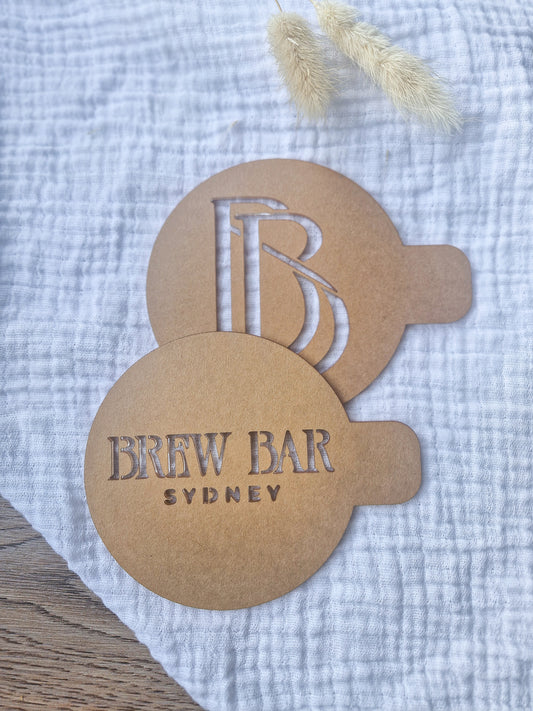 Cocktail Tiramisu/Coffee Stencil
