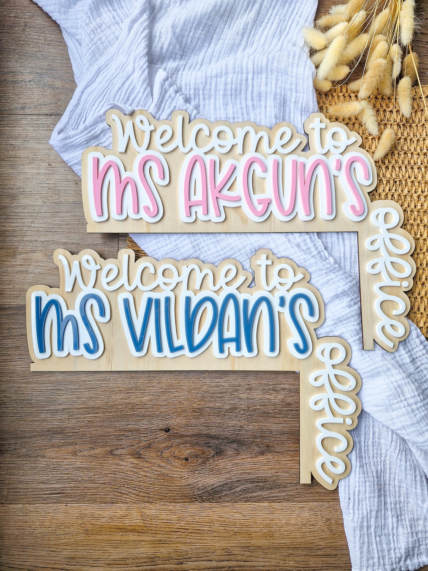 Personalised Teacher Door Edge Sign