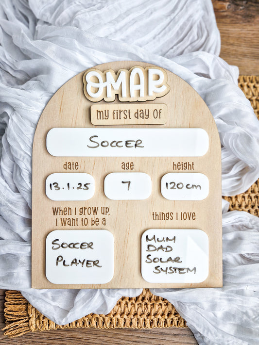 First/Last Day Board Design 1